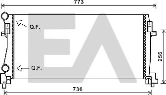 EACLIMA 31R77128 - Radiatore, Raffreddamento motore autozon.pro