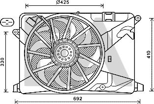 EACLIMA 33V54060 - Ventola, Raffreddamento motore autozon.pro