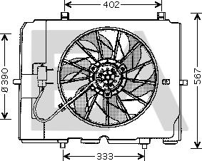 EACLIMA 33V50002 - Ventola, Raffreddamento motore autozon.pro