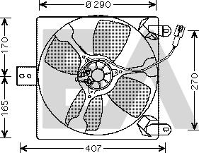 EACLIMA 33V69001 - Ventola, Raffreddamento motore autozon.pro