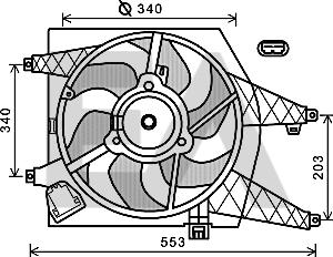 EACLIMA 33V60025 - Ventola, Raffreddamento motore autozon.pro