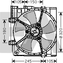 EACLIMA 33V68008 - Ventola, Raffreddamento motore autozon.pro