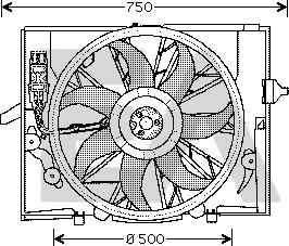 EACLIMA 33V07003 - Ventola, Raffreddamento motore autozon.pro