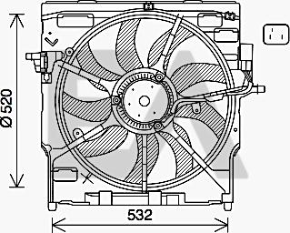 EACLIMA 33V07030 - Ventola, Raffreddamento motore autozon.pro