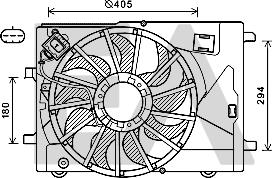 EACLIMA 33V14002 - Ventola, Raffreddamento motore autozon.pro