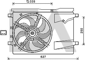 EACLIMA 33V10030 - Ventola, Raffreddamento motore autozon.pro