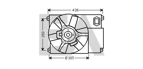 EACLIMA 33V10025 - Ventola, Raffreddamento motore autozon.pro