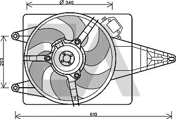 EACLIMA 33V25042 - Ventola, Raffreddamento motore autozon.pro