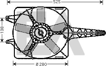 EACLIMA 33V25006 - Ventola, Raffreddamento motore autozon.pro