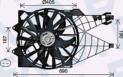 EACLIMA 33V25105 - Ventola, Raffreddamento motore autozon.pro