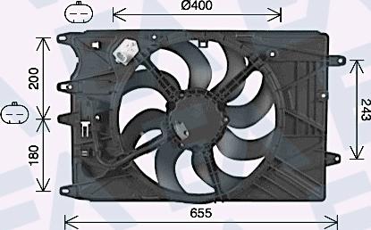 EACLIMA 33V25106 - Ventola, Raffreddamento motore autozon.pro