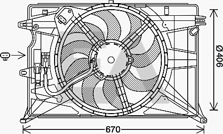 EACLIMA 33V25103 - Ventola, Raffreddamento motore autozon.pro