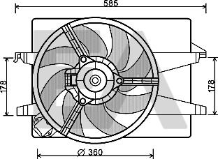 EACLIMA 33V22042 - Ventola, Raffreddamento motore autozon.pro