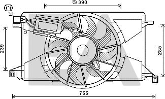 EACLIMA 33V22063 - Ventola, Raffreddamento motore autozon.pro