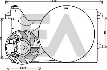 EACLIMA 33V22038 - Ventola, Raffreddamento motore autozon.pro