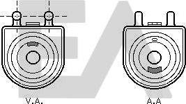 EACLIMA 37G55001 - Radiatore olio, Olio motore autozon.pro