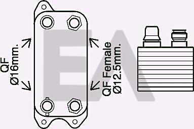 EACLIMA 37G50032 - Radiatore olio, Olio motore autozon.pro