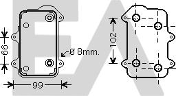 EACLIMA 37G58001 - Radiatore olio, Olio motore autozon.pro