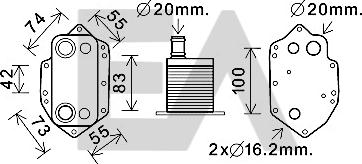 EACLIMA 37G07017 - Radiatore olio, Olio motore autozon.pro