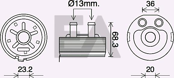 EACLIMA 37G18002 - Radiatore olio, Olio motore autozon.pro