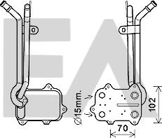 EACLIMA 37G77022 - Radiatore olio, Olio motore autozon.pro