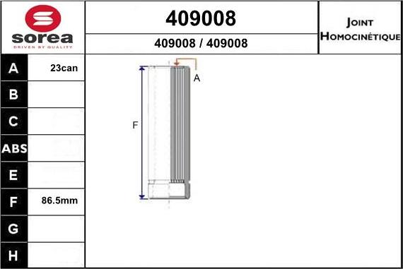 EAI 409008 - Kit giunti, Semiasse autozon.pro