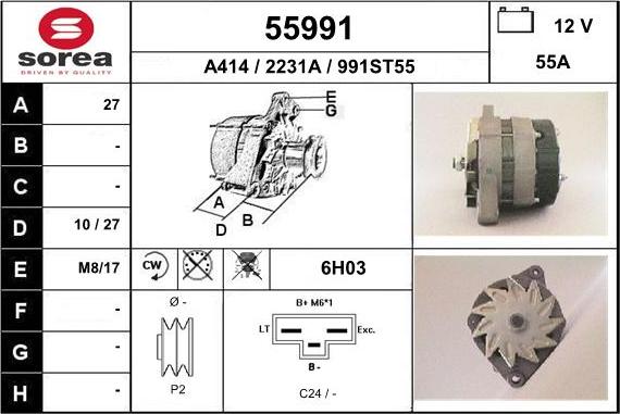 EAI 55991 - Alternatore autozon.pro