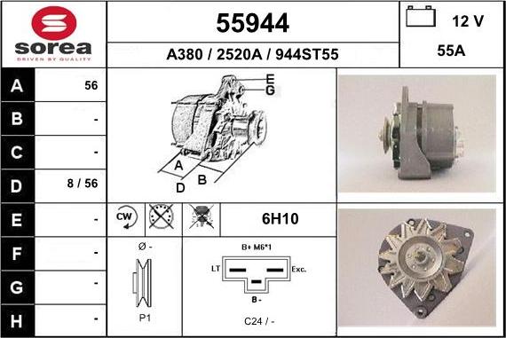 EAI 55944 - Alternatore autozon.pro