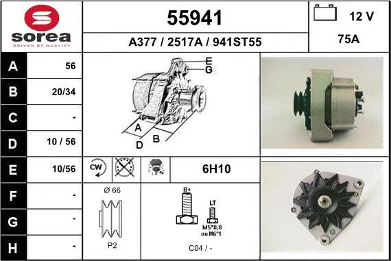 EAI 55941 - Alternatore autozon.pro