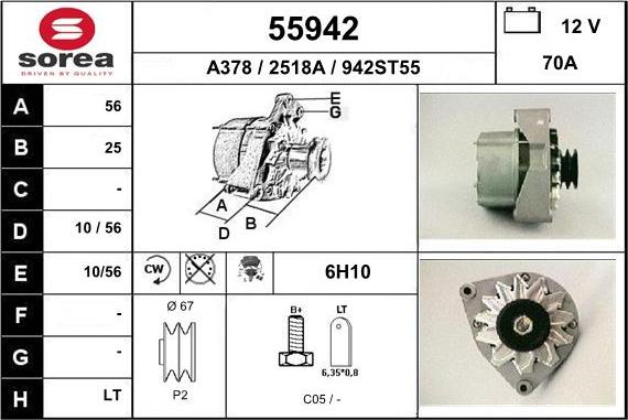 EAI 55942 - Alternatore autozon.pro