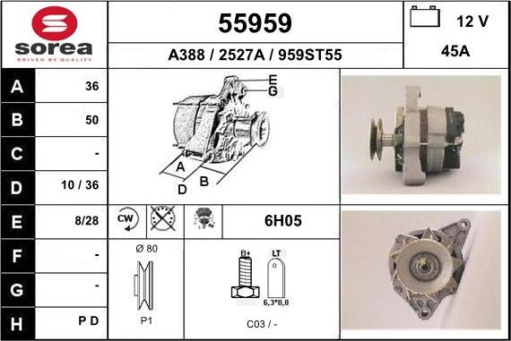 EAI 55959 - Alternatore autozon.pro