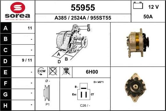 EAI 55955 - Alternatore autozon.pro