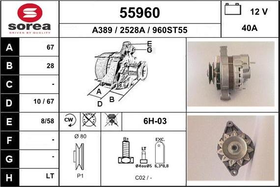 EAI 55960 - Alternatore autozon.pro