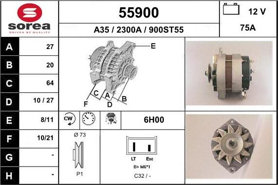 EAI 55900 - Alternatore autozon.pro