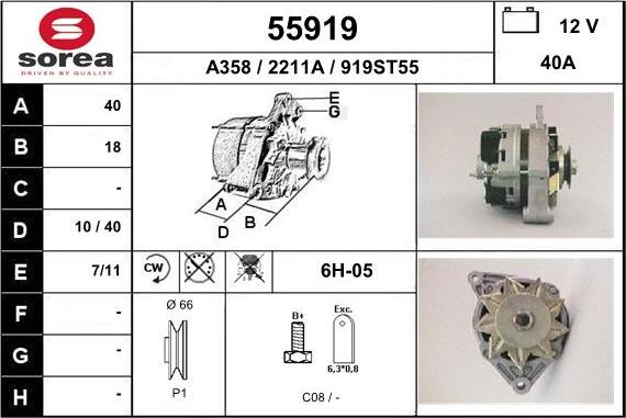 EAI 55919 - Alternatore autozon.pro