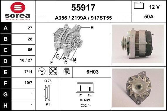 EAI 55917 - Alternatore autozon.pro