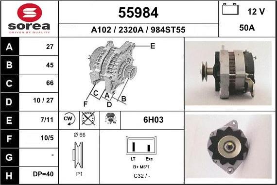 EAI 55984 - Alternatore autozon.pro