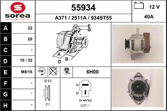 EAI 55934 - Alternatore autozon.pro