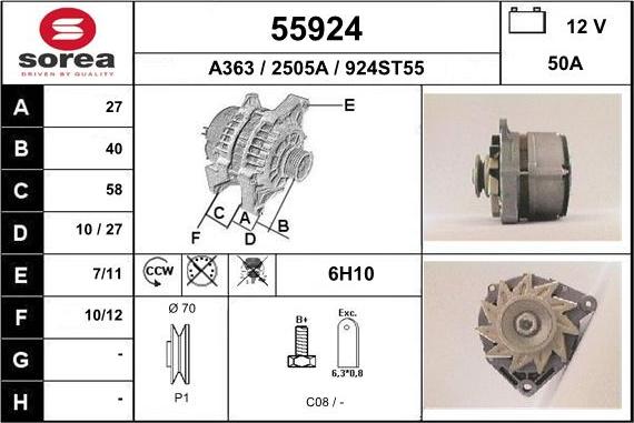 EAI 55924 - Alternatore autozon.pro