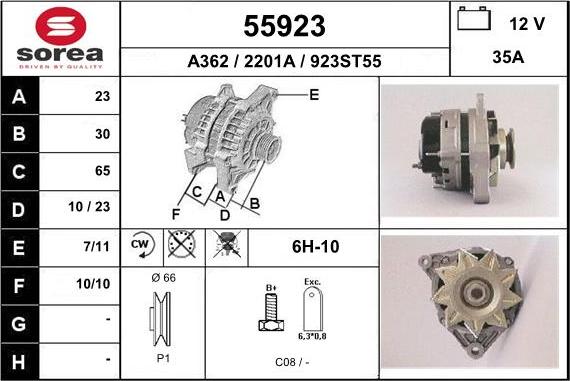 EAI 55923 - Alternatore autozon.pro