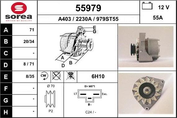 EAI 55979 - Alternatore autozon.pro