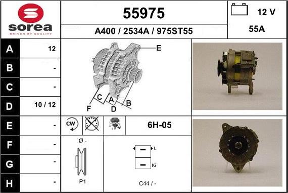 EAI 55975 - Alternatore autozon.pro