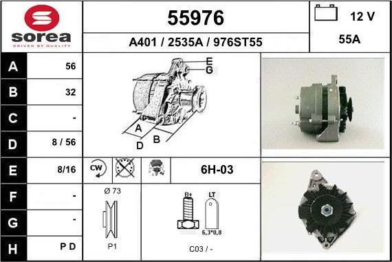 EAI 55976 - Alternatore autozon.pro