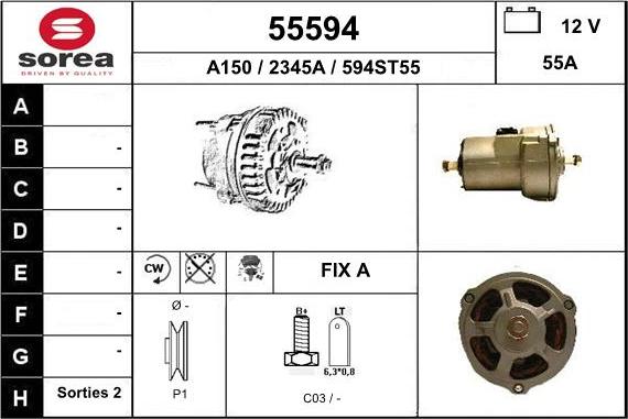 EAI 55594 - Alternatore autozon.pro