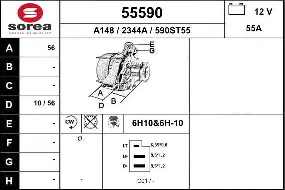 EAI 55590 - Alternatore autozon.pro