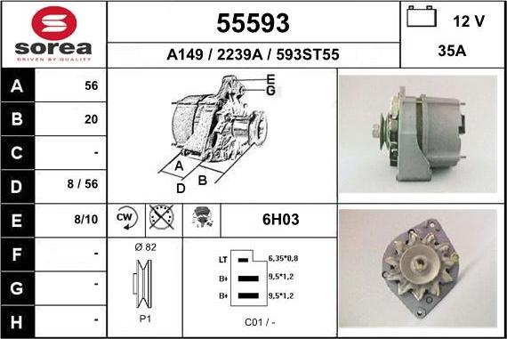 EAI 55593 - Alternatore autozon.pro