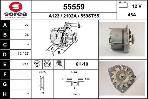 EAI 55559 - Alternatore autozon.pro