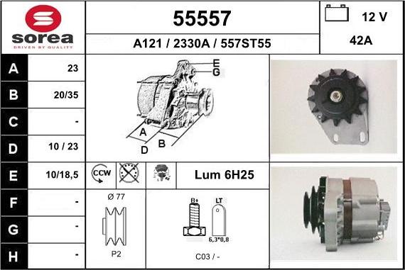 EAI 55557 - Alternatore autozon.pro