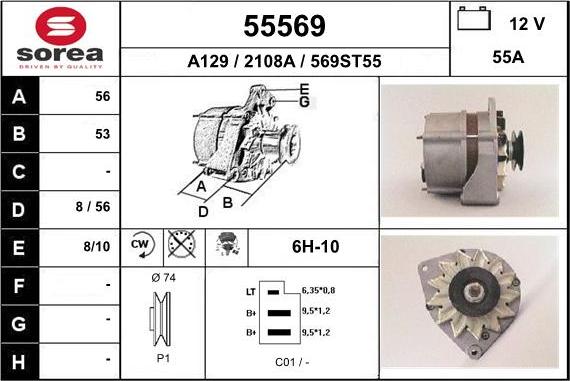 EAI 55569 - Alternatore autozon.pro