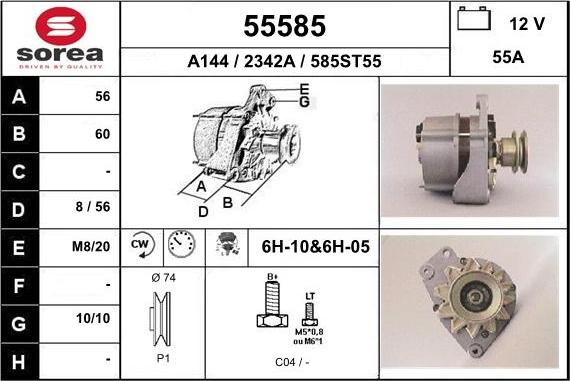 EAI 55585 - Alternatore autozon.pro